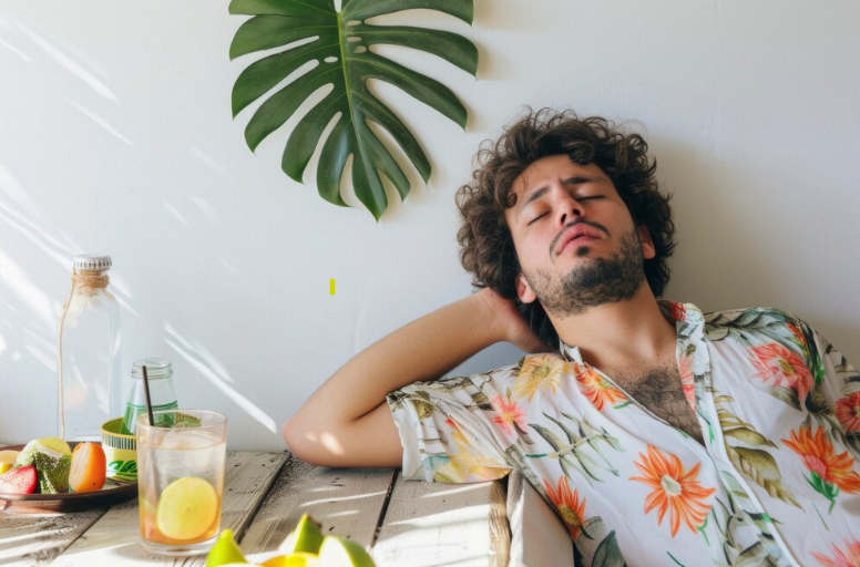 Alt Text: Nightlife recovery can be hard after a long night of drinking.